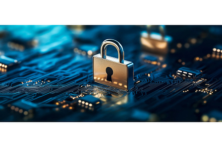 Cyber Security Concept Background, a Technology Photo by BazziBa♥