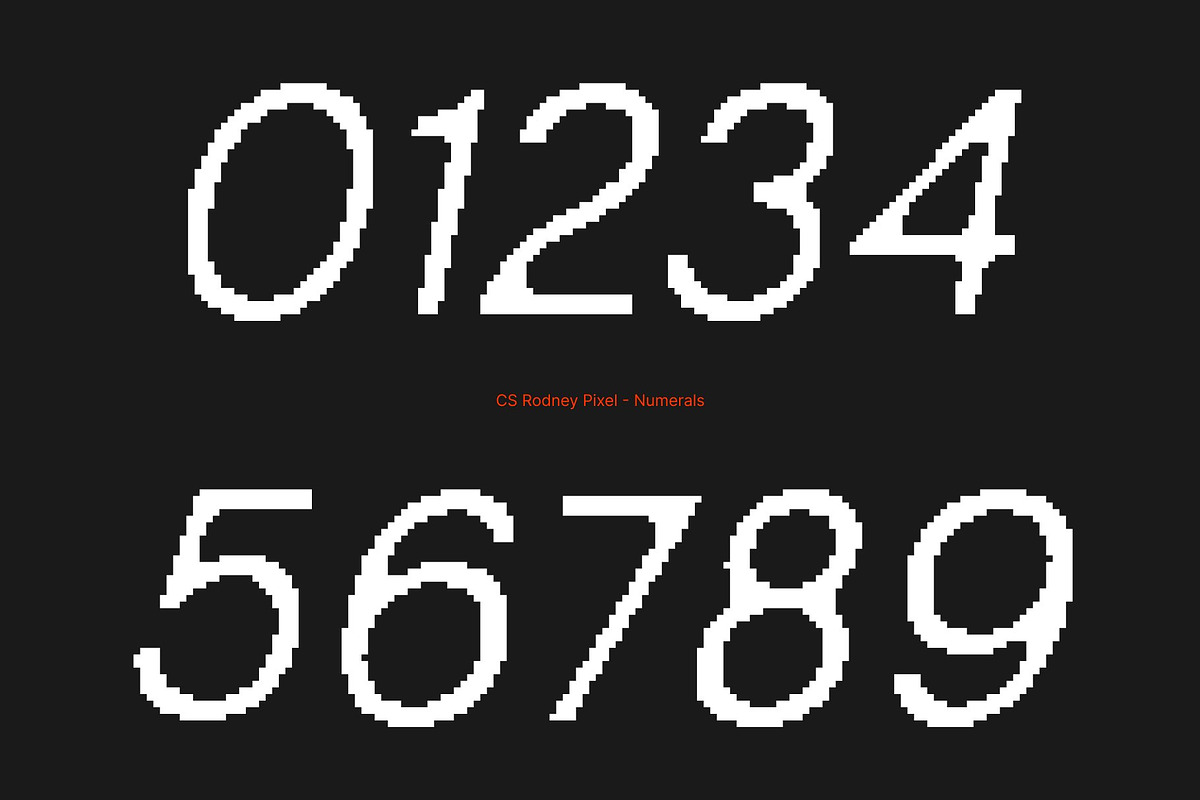 CS Rodney Pixel, a Sans Serif Font by Craft Supply Co. (Photo 3 of 8)