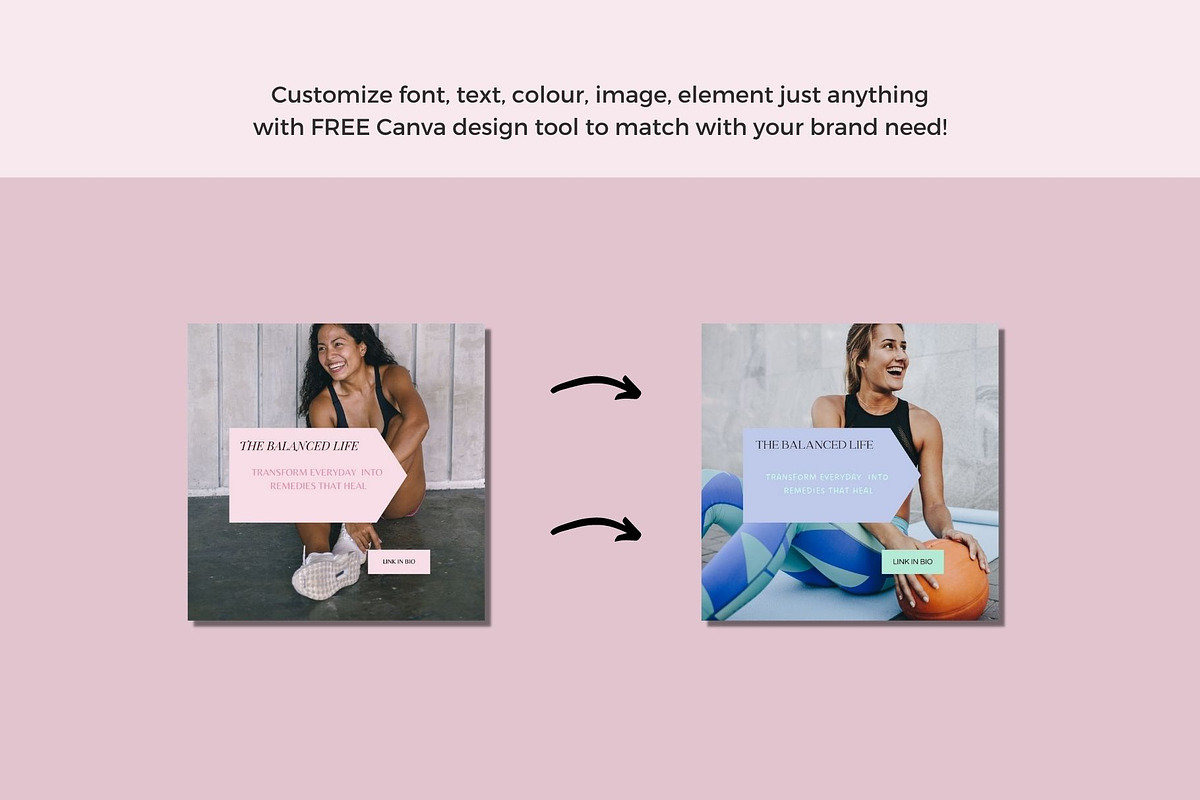 Wellness Instagram Template Canva, a Social Media Template by Deepa Template Studio (Photo 10 of 12)
