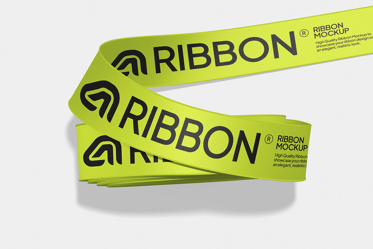High Quality Ribbon Mockup, a Merchandise Mockup by Unerispace