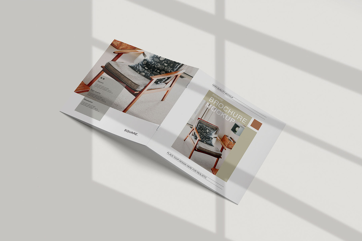 Square Brochure Catalog Mockup, a Print Template by Jestdio (Photo 4 of 14)
