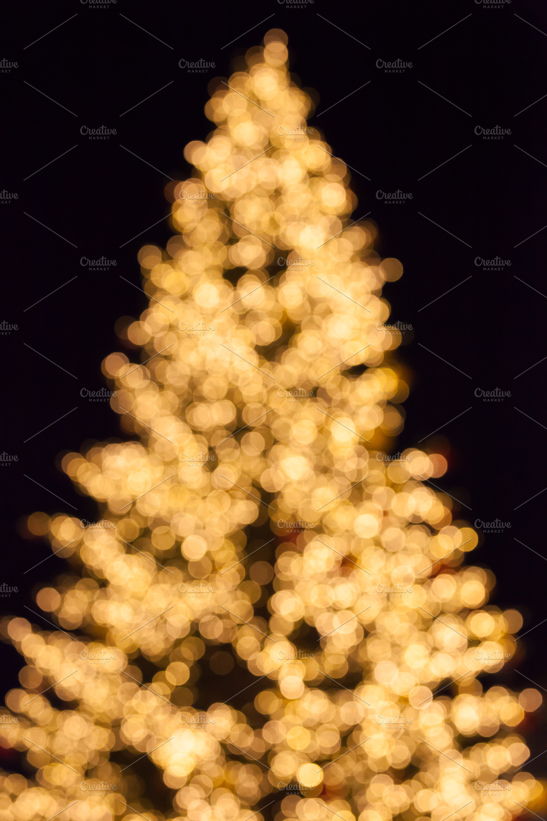 Christmas tree bokeh, an Abstract Photo by Dolce Vita