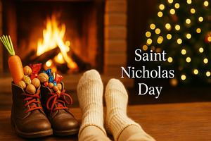 Saint nicholas day celebration with, a Photo by Dvoevnore photos
