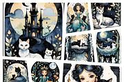 ETARA Moonlit Cat Oracle, a Decorative Illustration by ETARA by Mea Hau (Thumbnail 2 of 11)