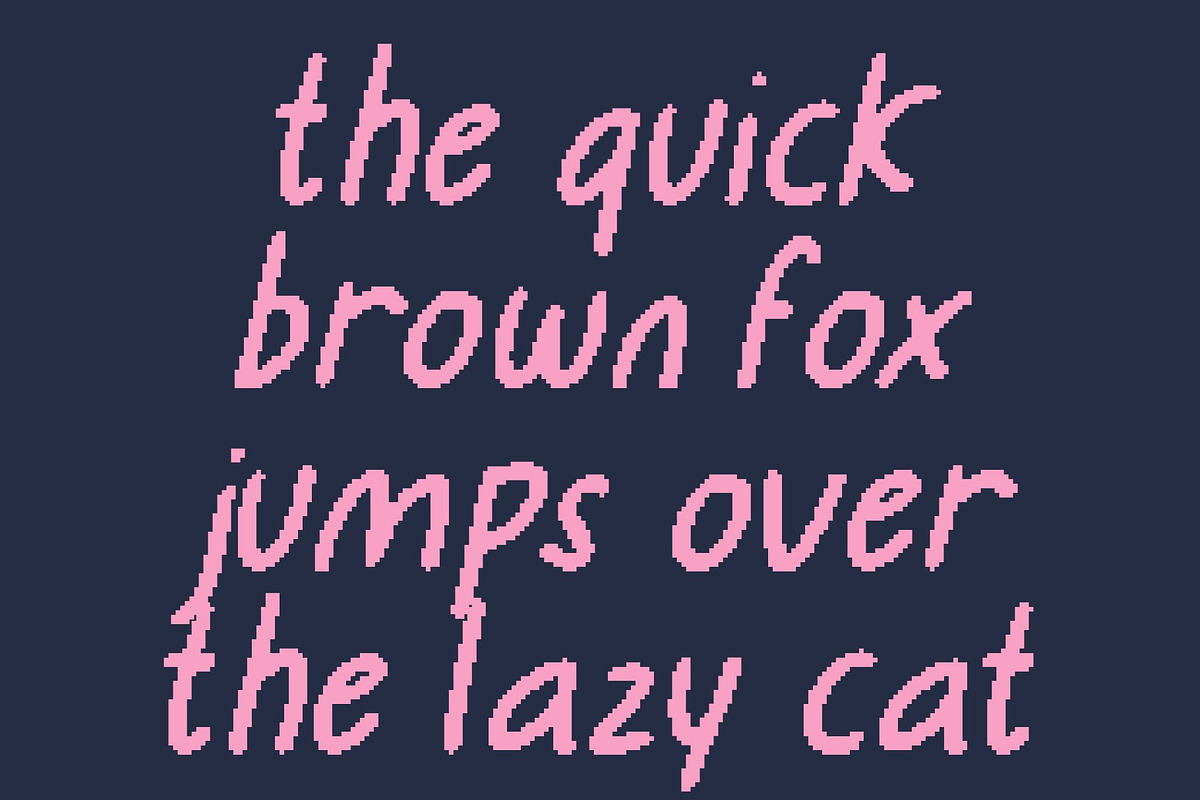 CS Boysen Pixel, a Sans Serif Font by Craft Supply Co. (Photo 3 of 8)