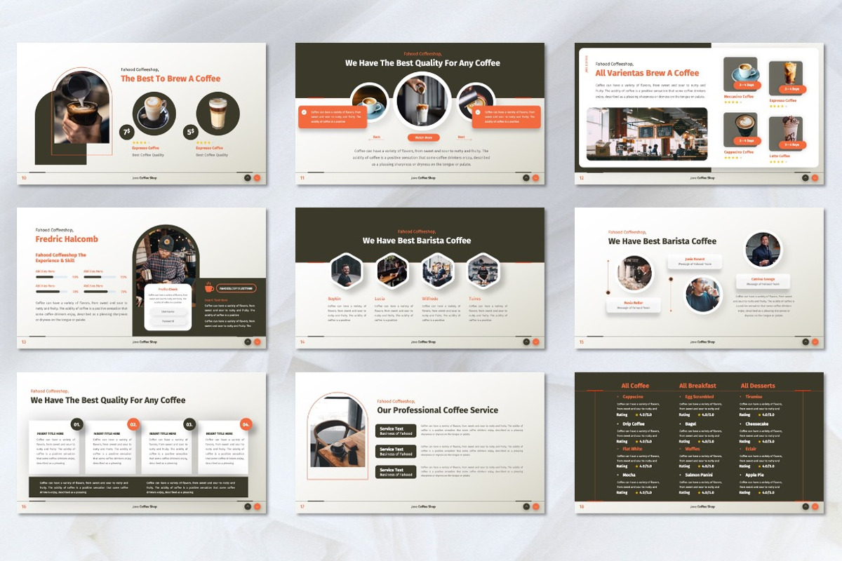 Fahood - Coffee Shop Googleslide, a Presentation Template by Dhabee (Photo 6 of 7)