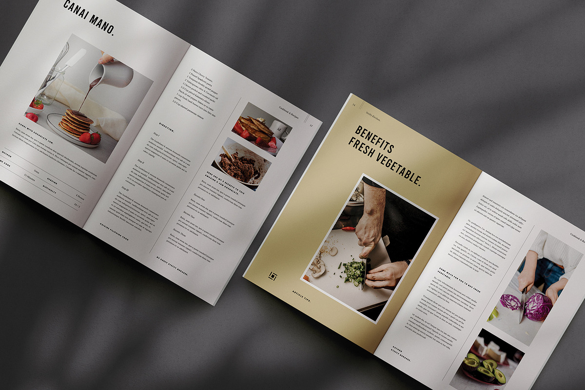 Cookbook / Recipe Book, a Brochure Template by Symie Design (Photo 6 of 9)