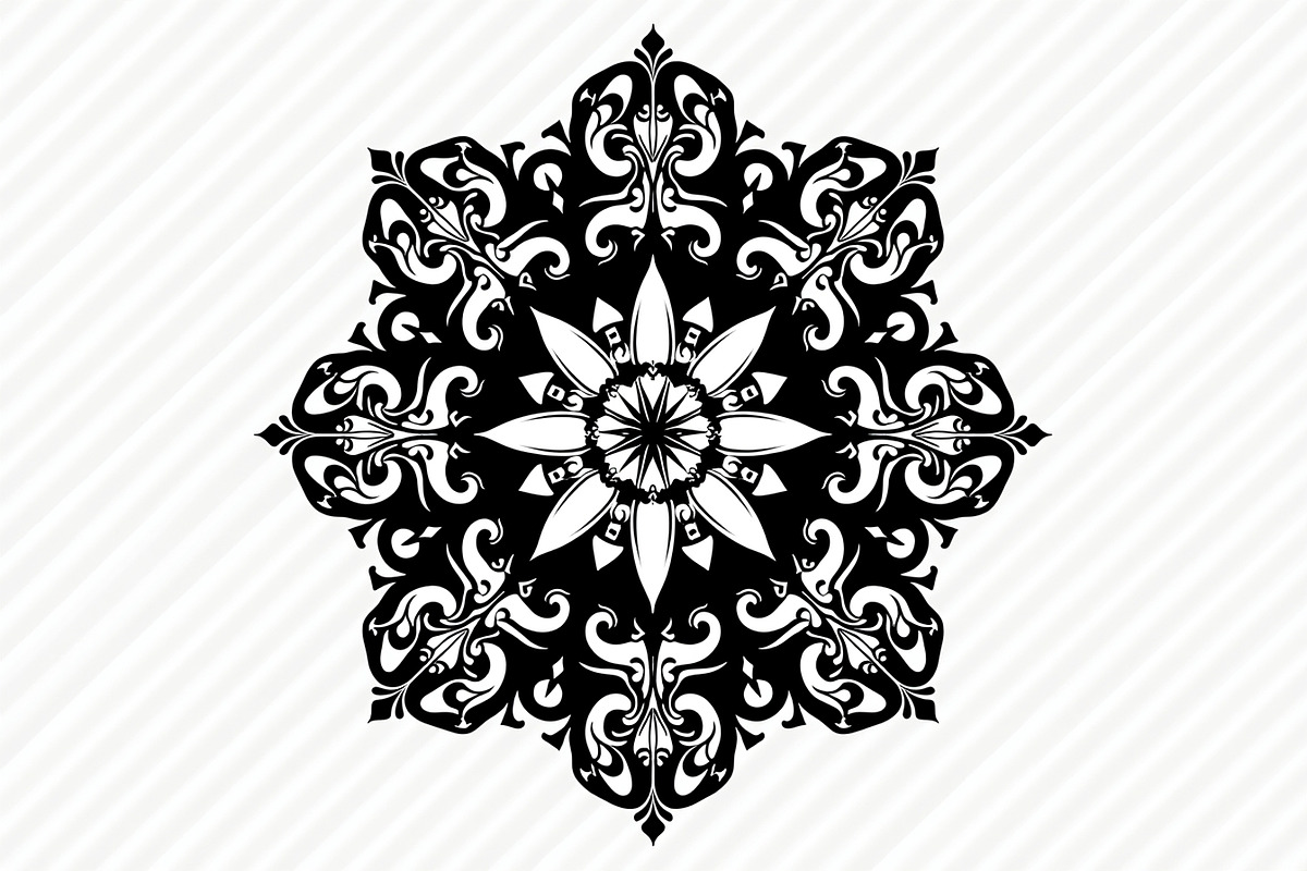 Decorative Mandala Vector Set, an Illustration by hafijul (Photo 6 of 9)