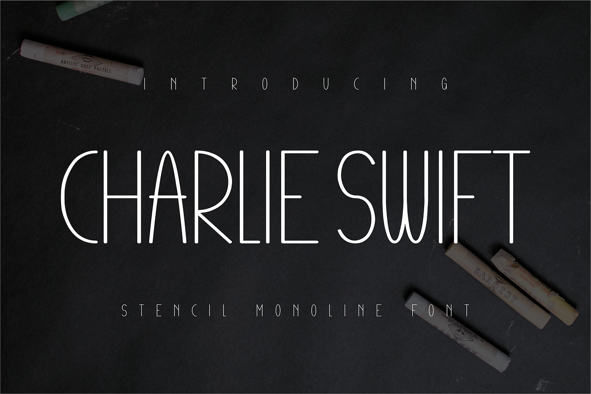 Charlie Swift Font, a Sans Serif Font by ponuppo (Photo 1 of 5)