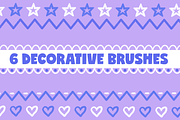 Kawaii Brushes for Procreate, a Brush Add-On by AnniaArt (Thumbnail 5 of 7)