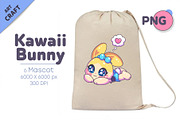 Kawaii Bunny Character 01. Sticker, an Animal Illustration by KENO Mascots (Thumbnail 5 of 6)