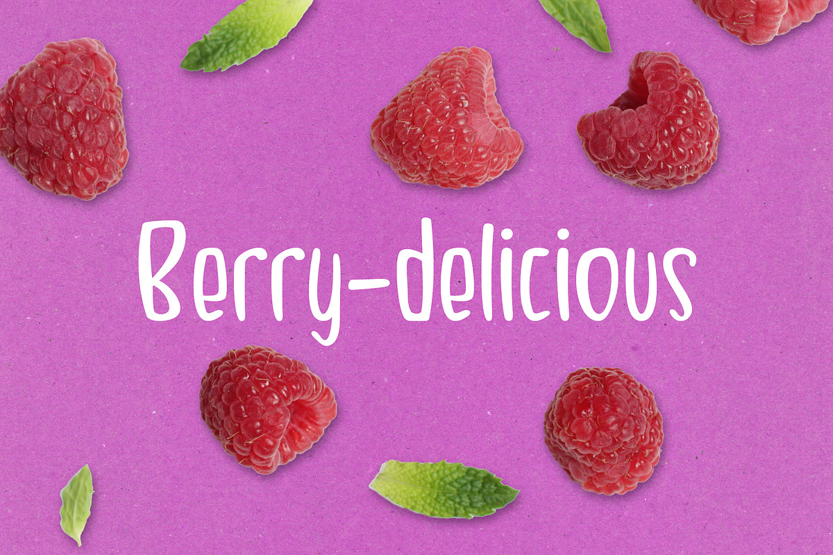 Bombleberry - a playful & tasty font preview 6