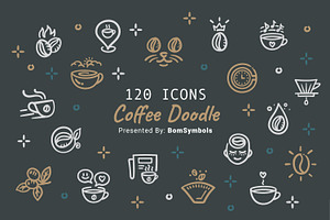 Coffee Doodle Outline