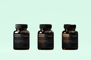 Amber – Medicine Bottle Mockups Trio, a Product Mockup by Zumrod (Thumbnail 4 of 8)