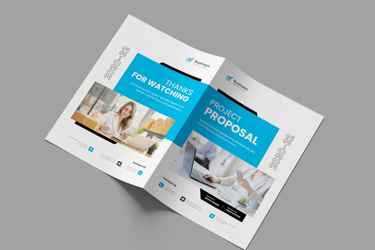 Project Proposal Brochure Template, a Brochure Template by White Graphic (Photo 11 of 11)