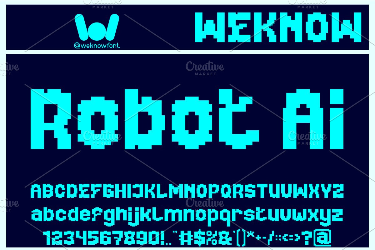 Equalizer font, a Font by weknow (Photo 5 of 8)