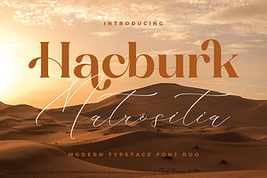 Hacburk Matrositia Modern Font Duo