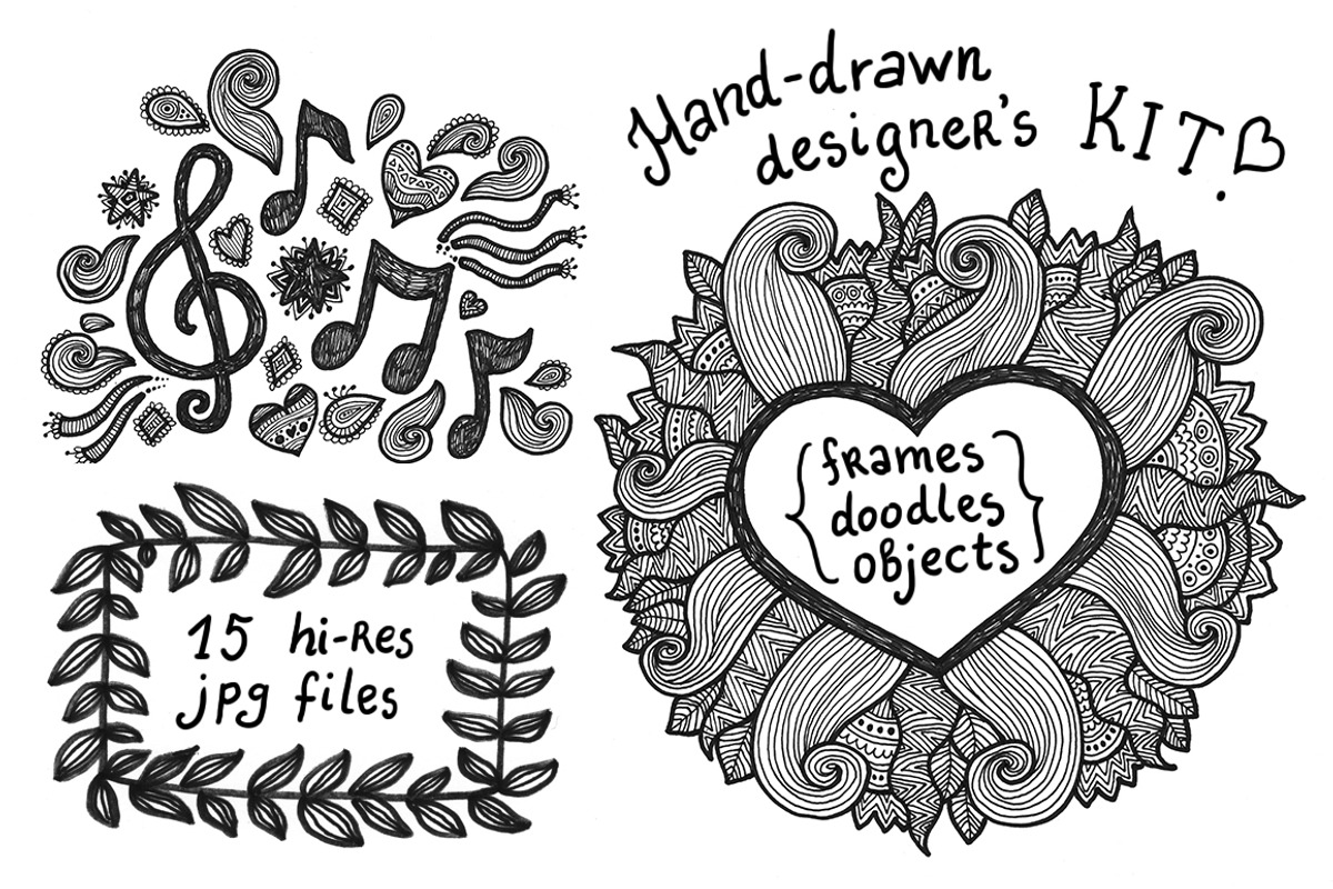 Hand-drawn designer's kit, an Education Illustration by natsa (Photo 1 of 5)
