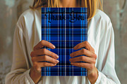 Blue Tartan Seamless Digital Paper, a Pattern Graphic by Libby Wishes (Thumbnail 3 of 7)
