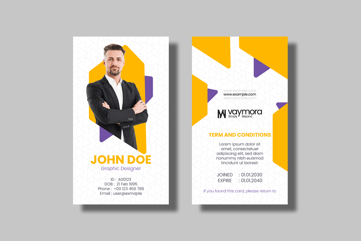 Corporate ID Card Template, a Card Template by MightyDesign (Photo 1 of 5)