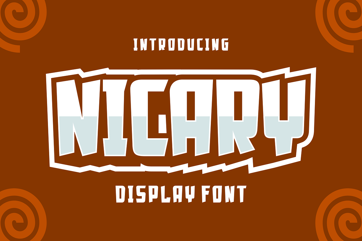 Nicari - Comic Display Font, a Sans Serif Font by lelevien (Photo 1 of 4)