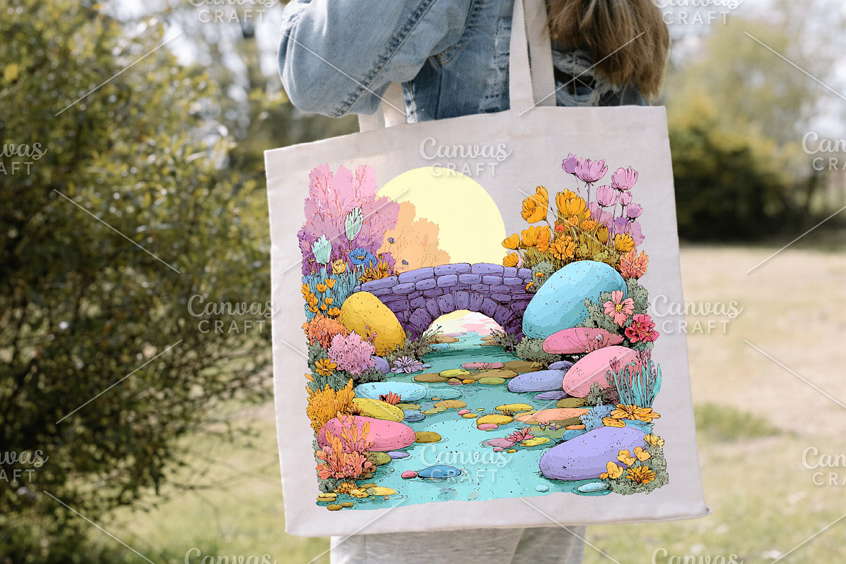Whimsical Easter Pathway Clipart PNG, an Illustration by Canvas Craft (Photo 6 of 7)