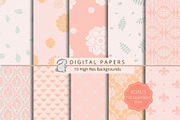 Seamless Digital Paper Bundle, an Illustration by Kandace Lalo Designs (Thumbnail 10 of 10)