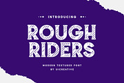 Rough Riders Modern Textured Font, a Serif Font by UICreative (Thumbnail 1 of 13)