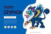 Fairy Cartoon Gryphon., an Animal Illustration by KENO Mascots (Thumbnail 1 of 8)