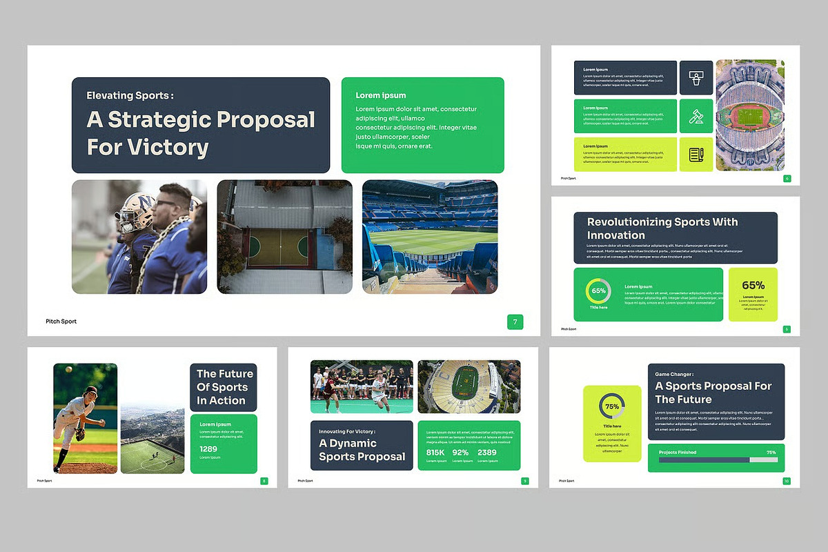 Pitch Sport Google Slides Powerpoint, a Presentation Template by Fit-tee (Photo 4 of 4)