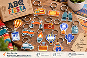 ABQ Fiesta Festival & Travel Vector, an Object Illustration by KAZ by IanMikraz Studio (Thumbnail 4 of 6)