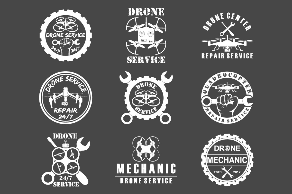 drone  emblems, a Graphic by Tomass2015 (Photo 2 of 2)