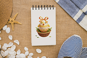 Cute Easter Egg Basket PNG Clipart., an Object Illustration by KennedyStudio (Thumbnail 5 of 5)