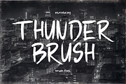 Thunder Brush - Brush Font, a Font by PutraCetol Studio (Thumbnail 1 of 5)