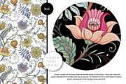 Pomegranate flower seamless patterns, a Pattern Graphic by Elen-Lane (Thumbnail 2 of 6)