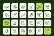 300 Healthy Living Doodle Icons, an Outline Icon by Prosymbols (Thumbnail 11 of 12)