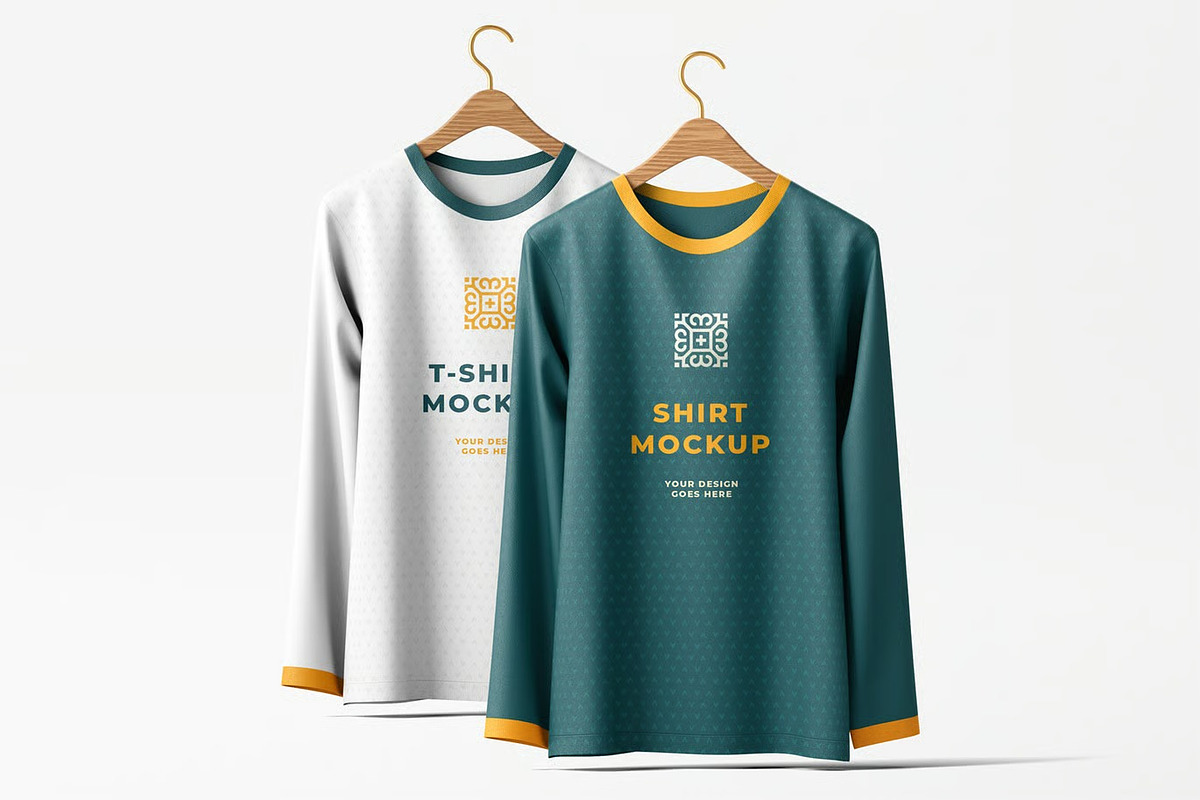 Long Sleeve Shirt Mockup, a Shirt Mockup by zpackcreative (Photo 2 of 5)