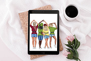 Alpha Gamma Delta Clipart Sorority, a Person Illustration by Elenbushe (Thumbnail 5 of 6)