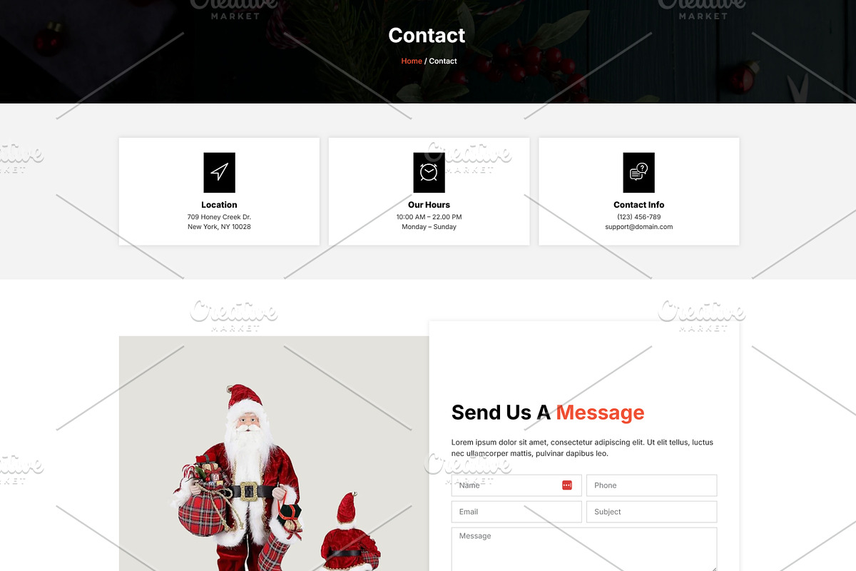 Christmas Gifts & New Year Party, a WordPress Template by HasnainDEV (Photo 5 of 5)