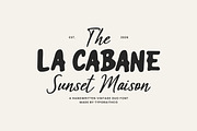 The La Cabane Vintage Duo Font, a Handwritten Font by Typoraith Co (Thumbnail 1 of 10)
