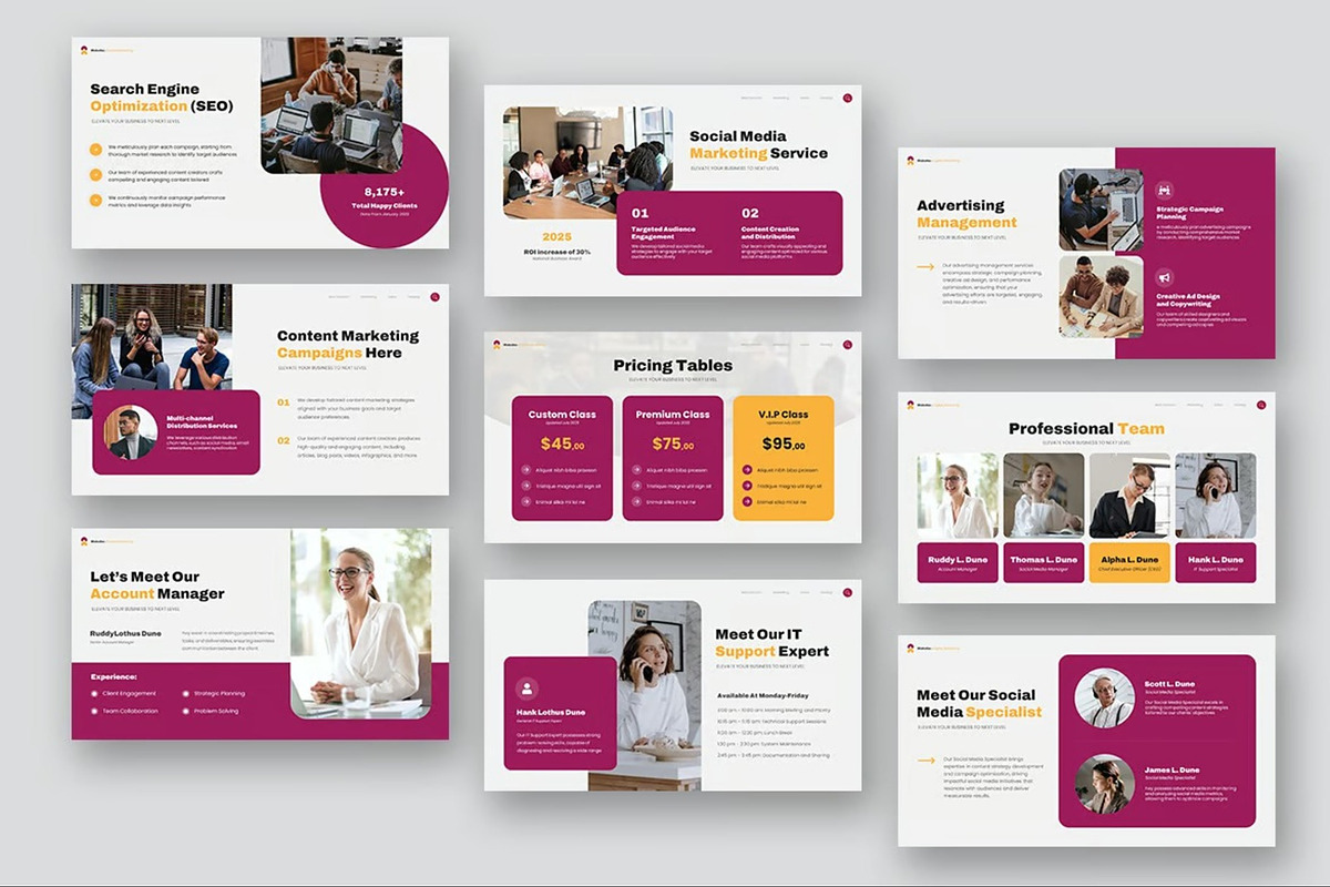 Digital Marketing Powerpoint, a Presentation Template by Fit-tee (Photo 4 of 10)