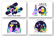 12 Happy New Year 2026 Illustration, a Seasonal Illustration by denayunebgt (Thumbnail 3 of 4)
