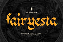 Fairyesta - Blackletter Gothic Font