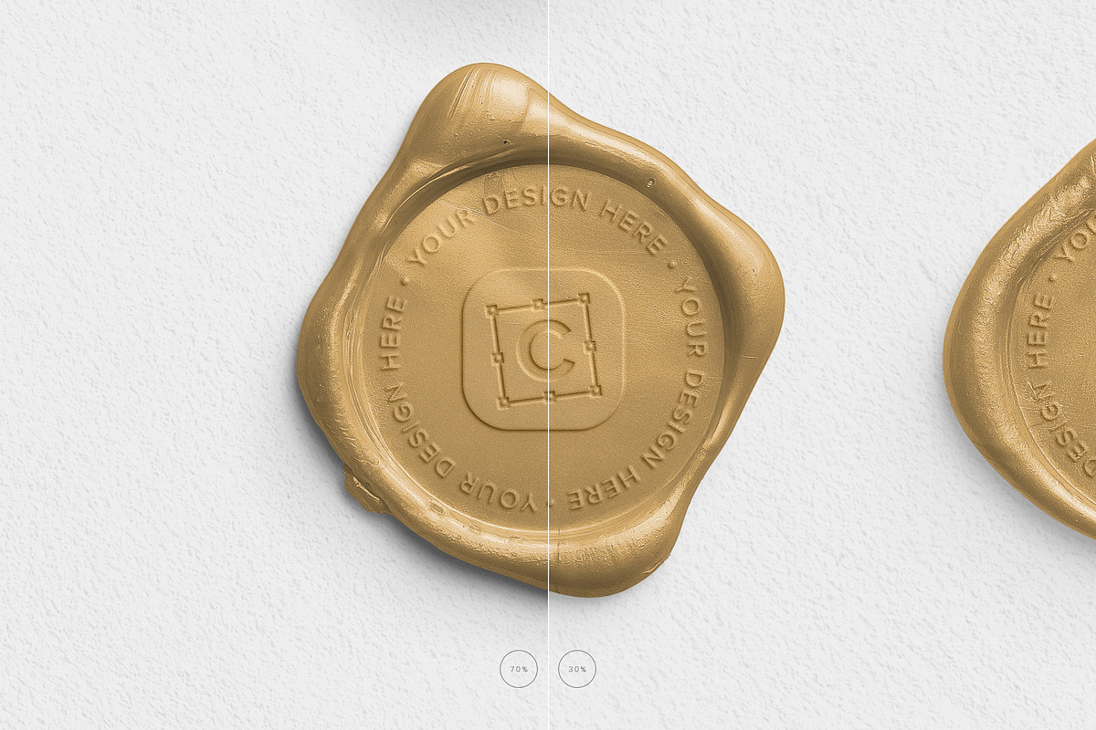 Metallic Wax Seals Mockup, a Product Mockup by Custom Scene (Photo 10 of 12)