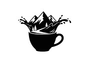 Mountain Coffee Cup Design Bundle, an Illustration by yasushie (Thumbnail 17 of 31)