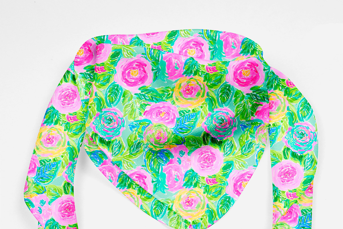 Seamless Floral Patterns, a Pattern Graphic by The Preppy Artist (Photo 9 of 11)