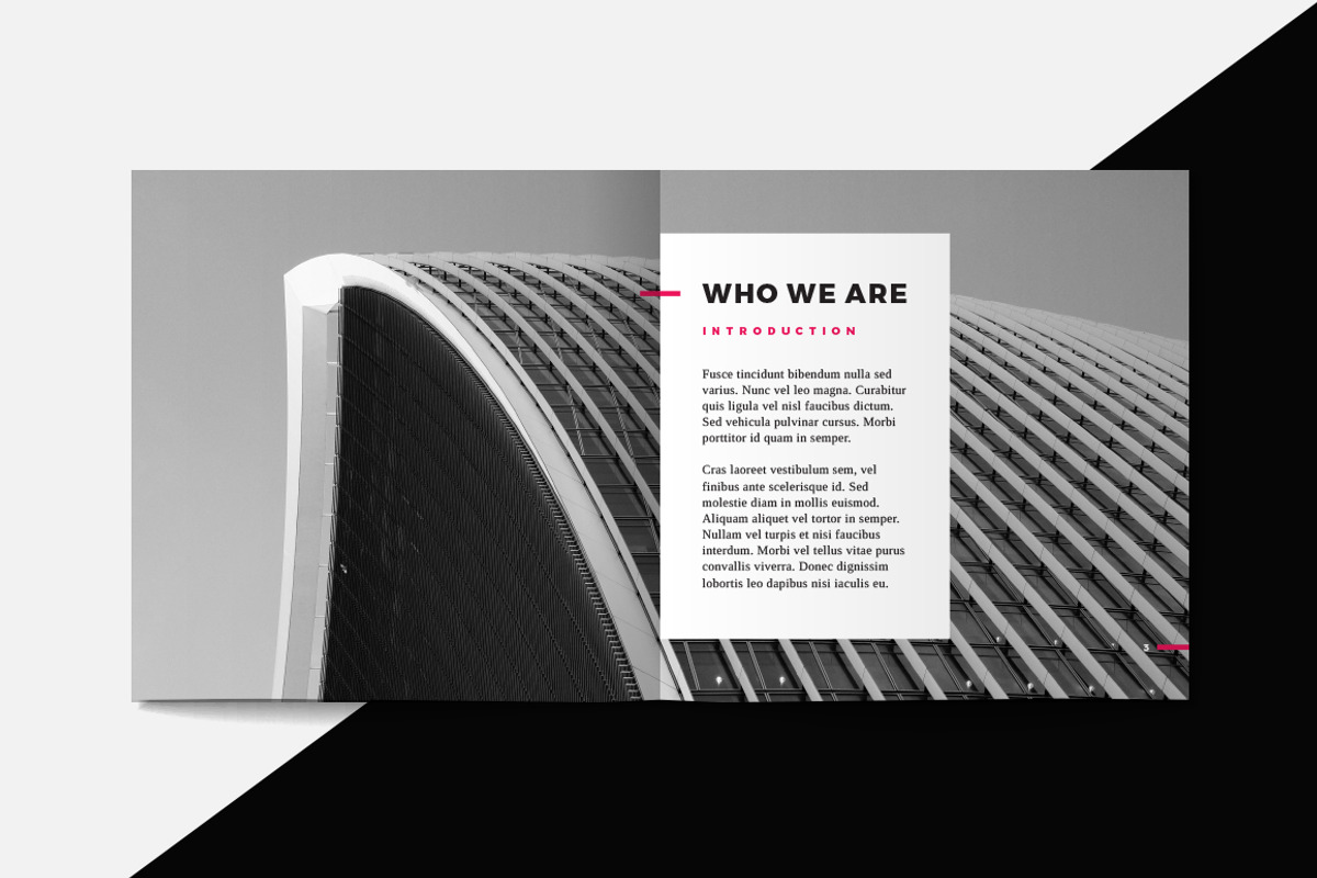 Square Portfolio Brochure Template, a Brochure Template by RWstudio (Photo 2 of 6)