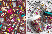 Designer Doodle Seamless Patterns, a Pattern Graphic by BALABOLKA (Thumbnail 5 of 8)