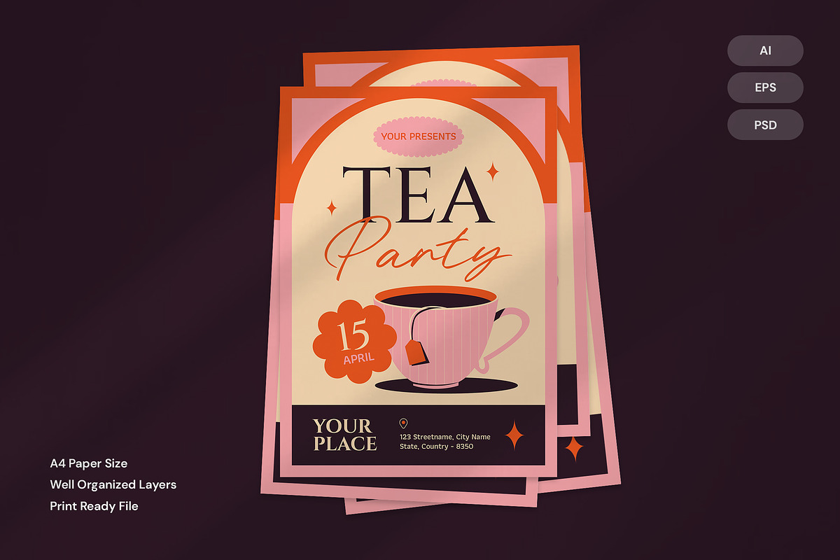 Tea Party - Flyer preview 2