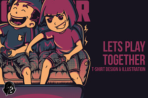 Lets Play Together Illustration